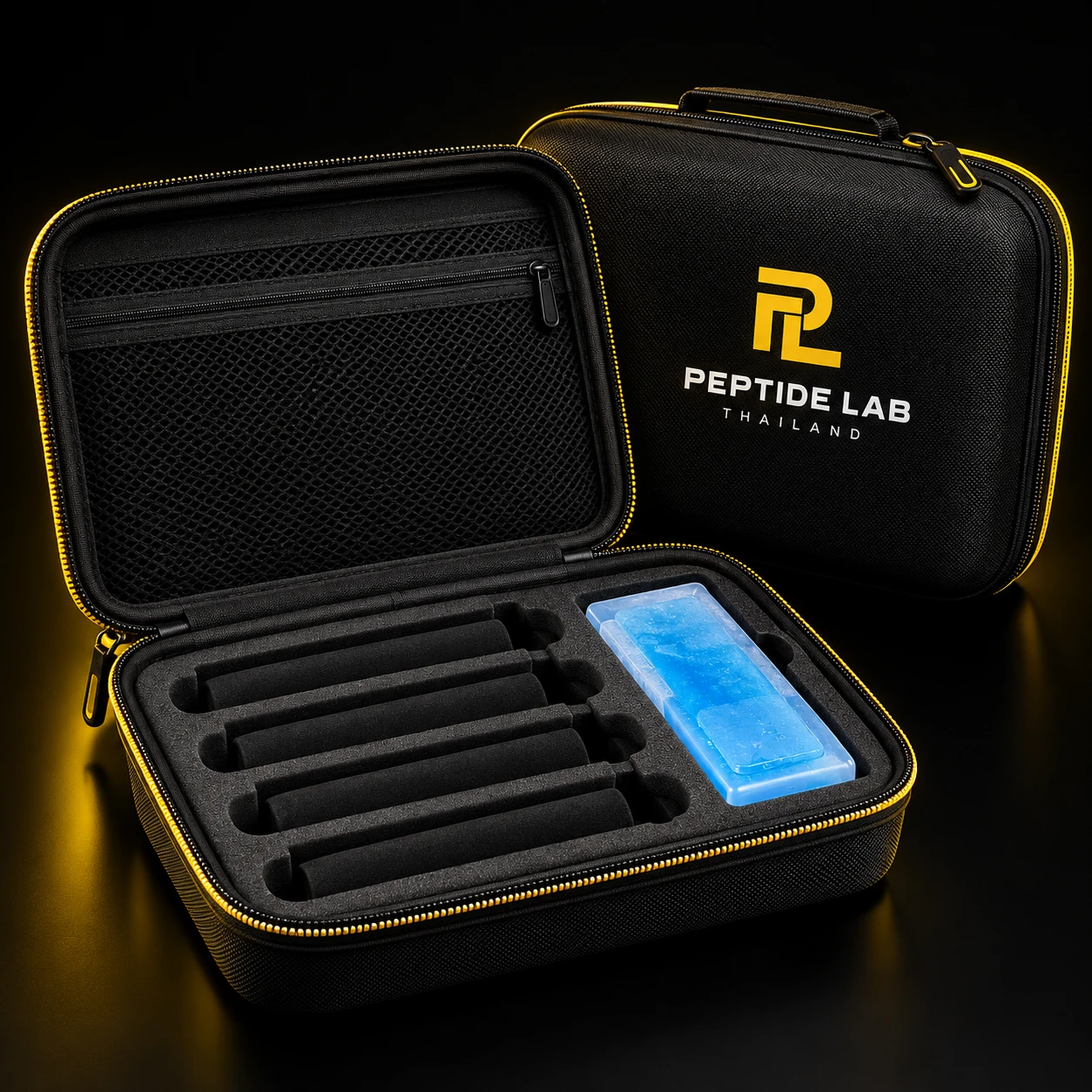 Pen travel case with ice pack — packaging concept
