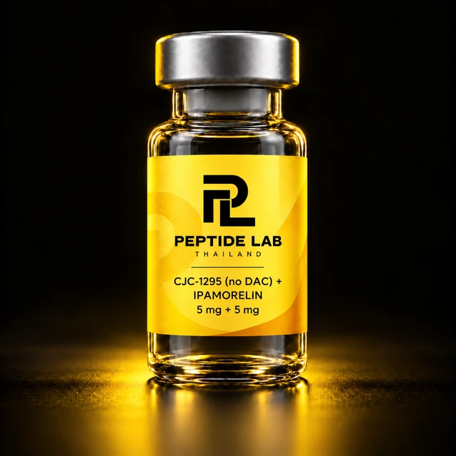 CJC-1295 (no DAC) + Ipamorelin 5mg + 5mg Vial — packaging concept