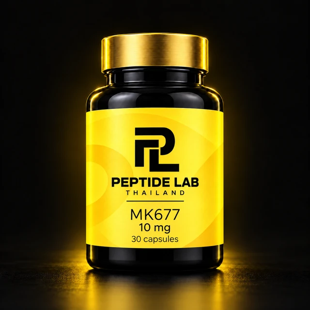 MK677 10 mg · 30 capsules Capsules — packaging concept